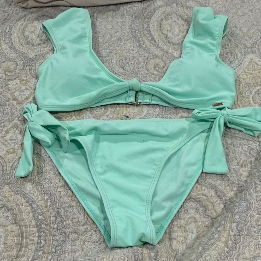 XOXO Mint Green Tie-Side Bikini